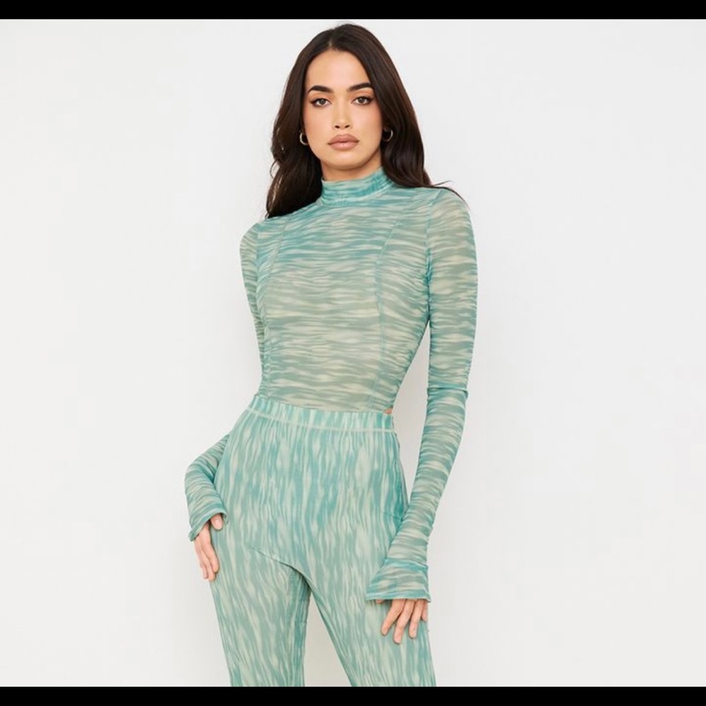 House of CB Green bodysuit